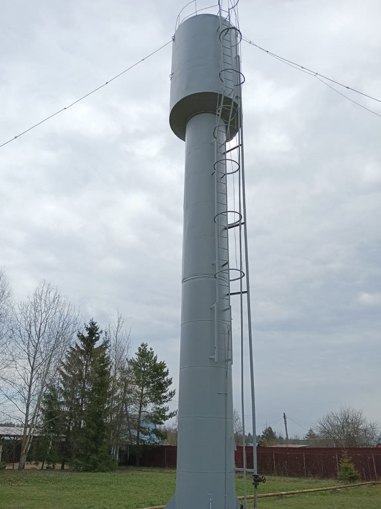 Покраска водонапорной башни в Наро-Фоминске