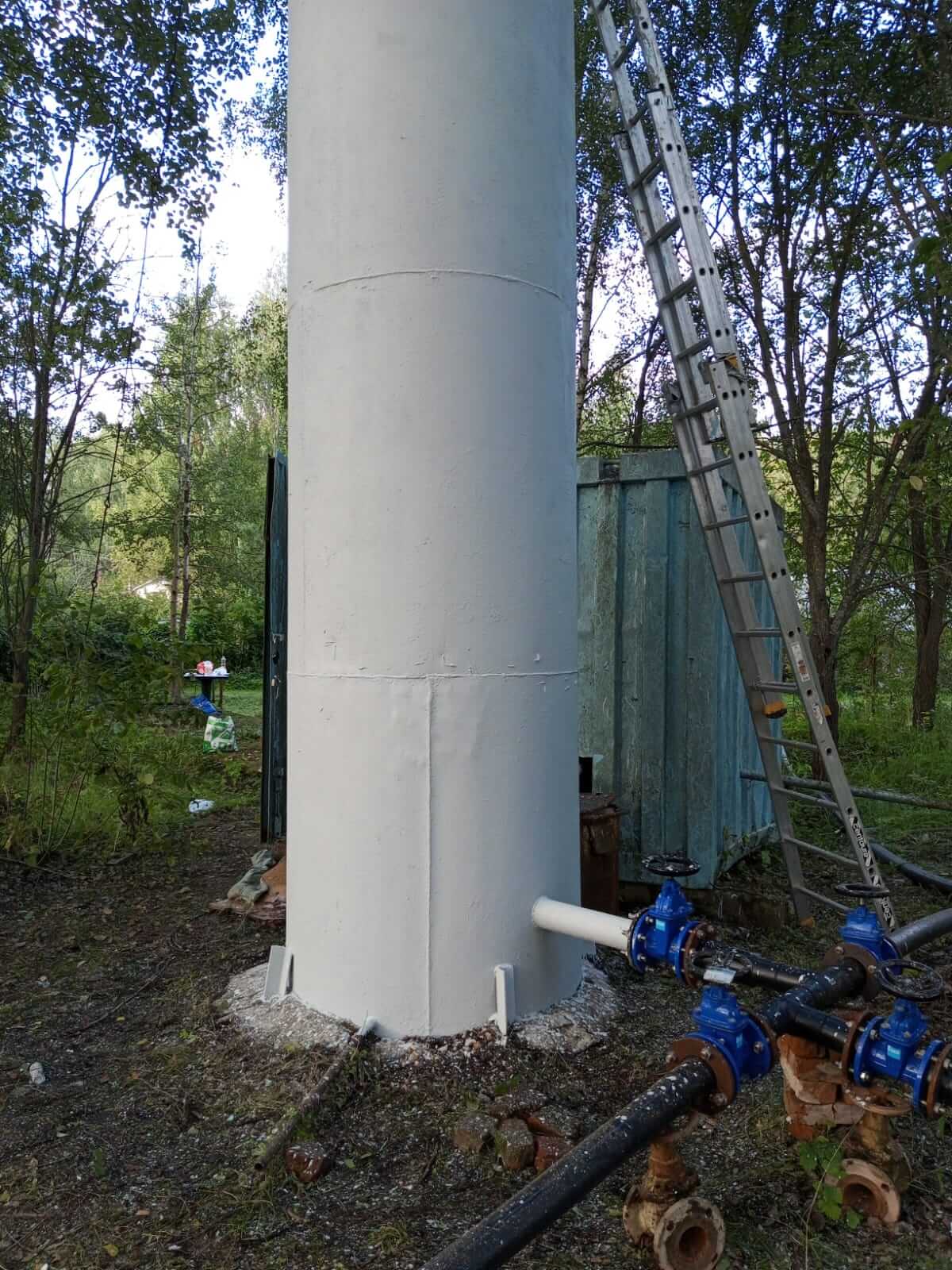 Покраска водонапорной башни в Ступинском районе